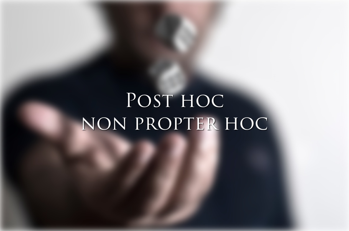 Post hoc non propter hoc