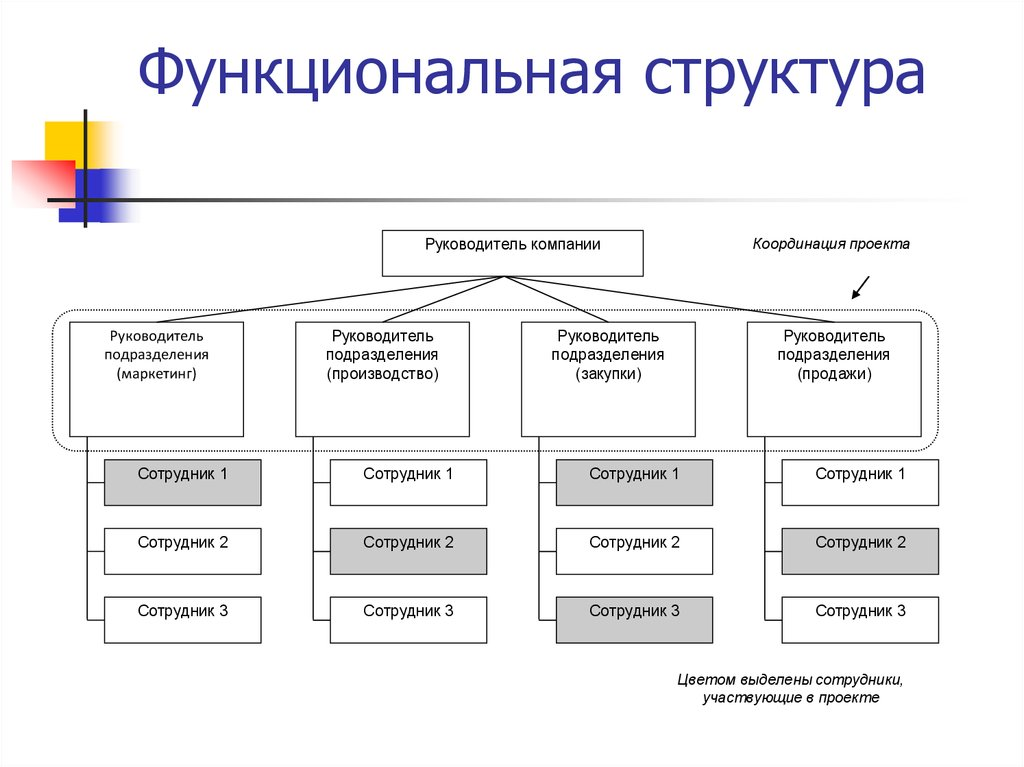 Функциональная оргструктура. 