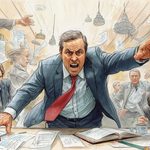 a masterpiece rough color pencil sketch of A fast manager is a disaster for the team, pencil marks, paper texture